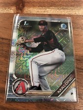 Brennan Malone 2019 Bowman Draft 1st Chrome Mojo Refractor Asia NRMT+ Rookie