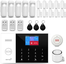 Wireless Home Alarm System 24-Piece Kit, Wifi/4G Alarm System for Home Security