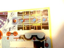 old sheet of unused Texas locomotive train paper decals