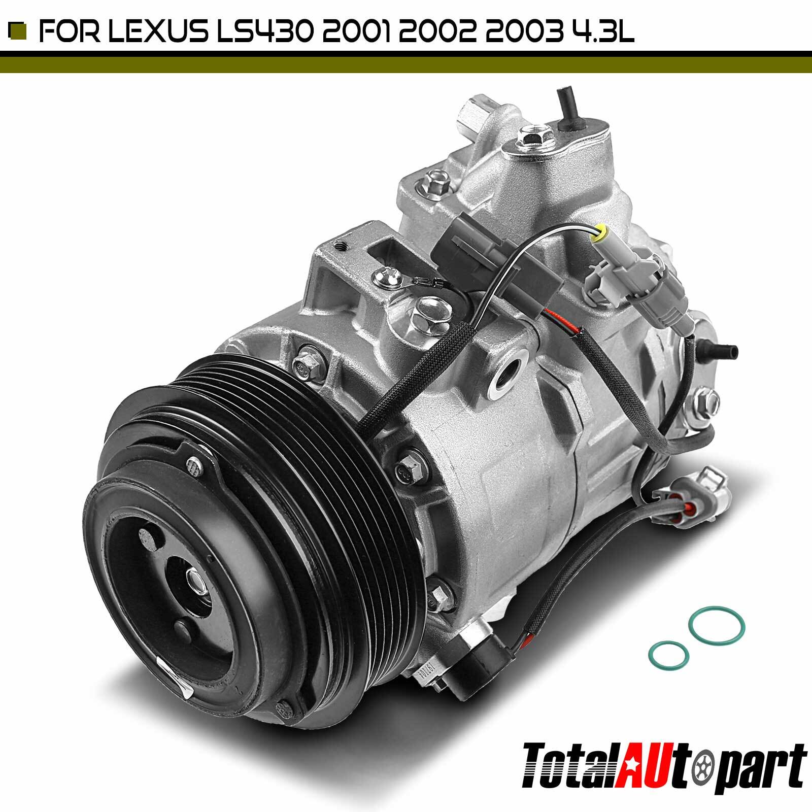 New AC Compressor with Clutch for Lexus LS430 V8 4.3L with 7SBU16C ...