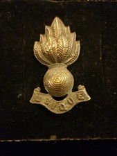 WW2 British Army Uniform Collar Badge ROYAL ARTILLERY Officer's Service Dress
