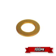 #10 AN Flat Washer, Standard, 7/16" OD, Yellow Cadmium (AN960-10) {100pk}