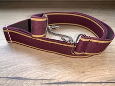 Elasticated Snake Belt Wine Red Striped 30mm Adult Boys Mens Girls V90