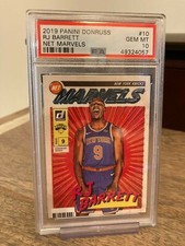2019-20 Panini Donruss Net Marvels RJ Barrett #10 PSA 10 Rookie Knicks Low Pop