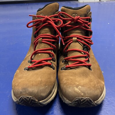 Merrell Ontario WATERPROOF Dark Earth Brown Leather Boot 13 J84903 Hiking  Vibram