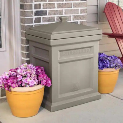 Parcel Delivery Box Plastic Easy-Open Lid Large Decorative Free-Standing Step2