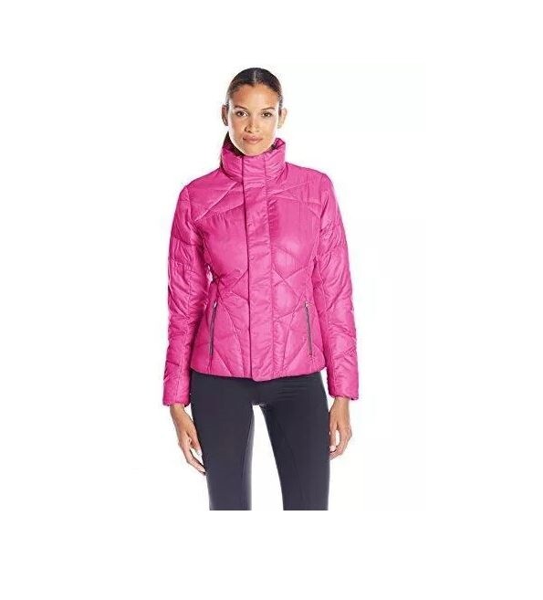 NEW WOMENS XS VOILA/WELD PINK SPYDER GEARED SYNTHETIC DOWN PUFFER JACKET