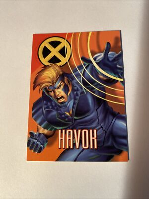 1996 Fleer/SkyBox Marvel Vision Trading Card #37 - Havok