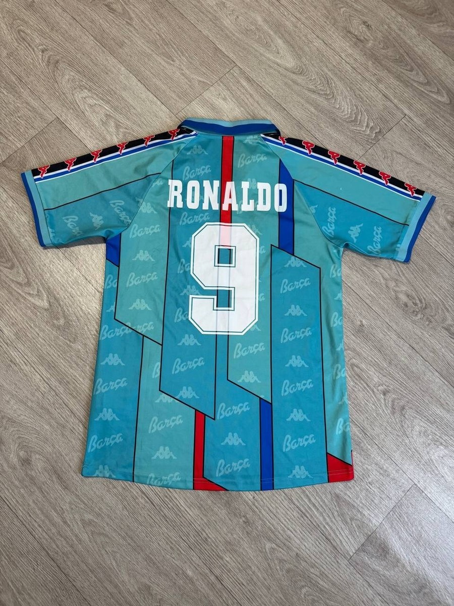 Retro Kappa Barcelona 1996/97 Ronaldo #9 Soccer jersey | eBay