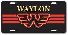 Waylon Jennings Classic Country Flying W License Plate Aluminum Gift Car Truck Waylon Jennings Classic Country Flying W License Plate Aluminum Gift Car Truck