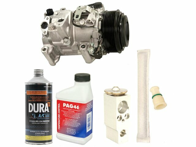 A/C Compressor Service Kit For 2007-2010 Toyota Sienna - Includes Desiccant, Expansion Valve, Oil, O-Rings, Gaskets