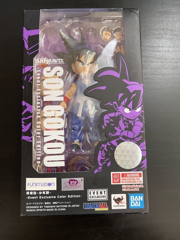 BOX OPENED* Dragon Ball: Son Goku Kid SDCC 2019 Color Edition S.H.