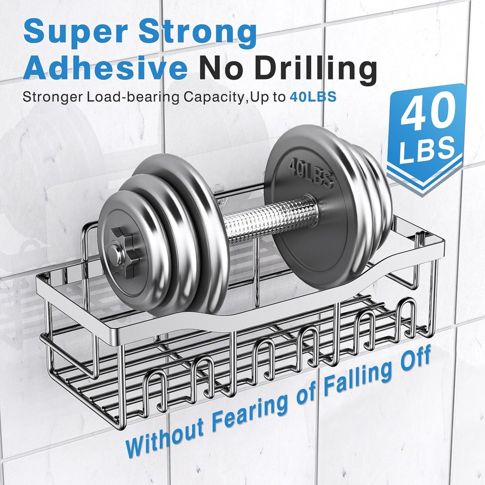 Shower Caddy 5 Pack,Adhesive Shower Organizer for Bathroom Storage&Home Decor...