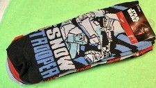 New With Tags Disney Star Wars Socks 5 Pairs Ankle Size 6-12 Mens Snow Trooper