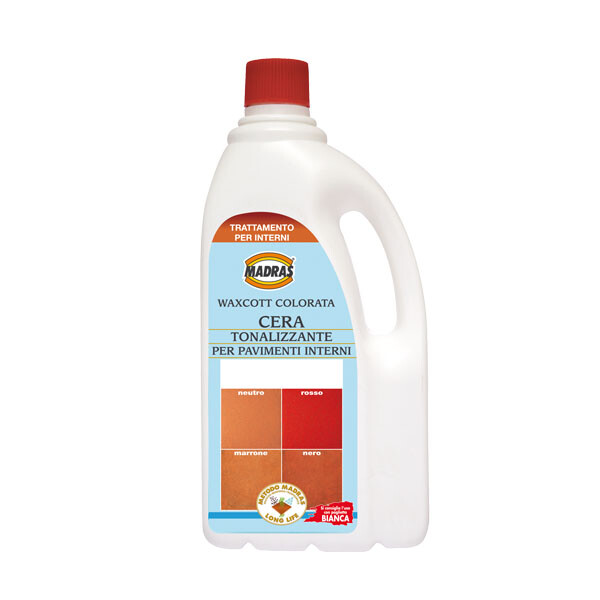 WAXCOTT LT.1 MADRAS CERA ROSSA AUTOLUCIDANTE ANTISCIVOLO PER COTTO E PIETRA