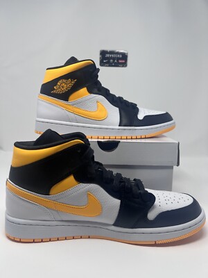 Nike Air Jordan 1 Mid Laser Orange Black CV5276-107 Women's Size