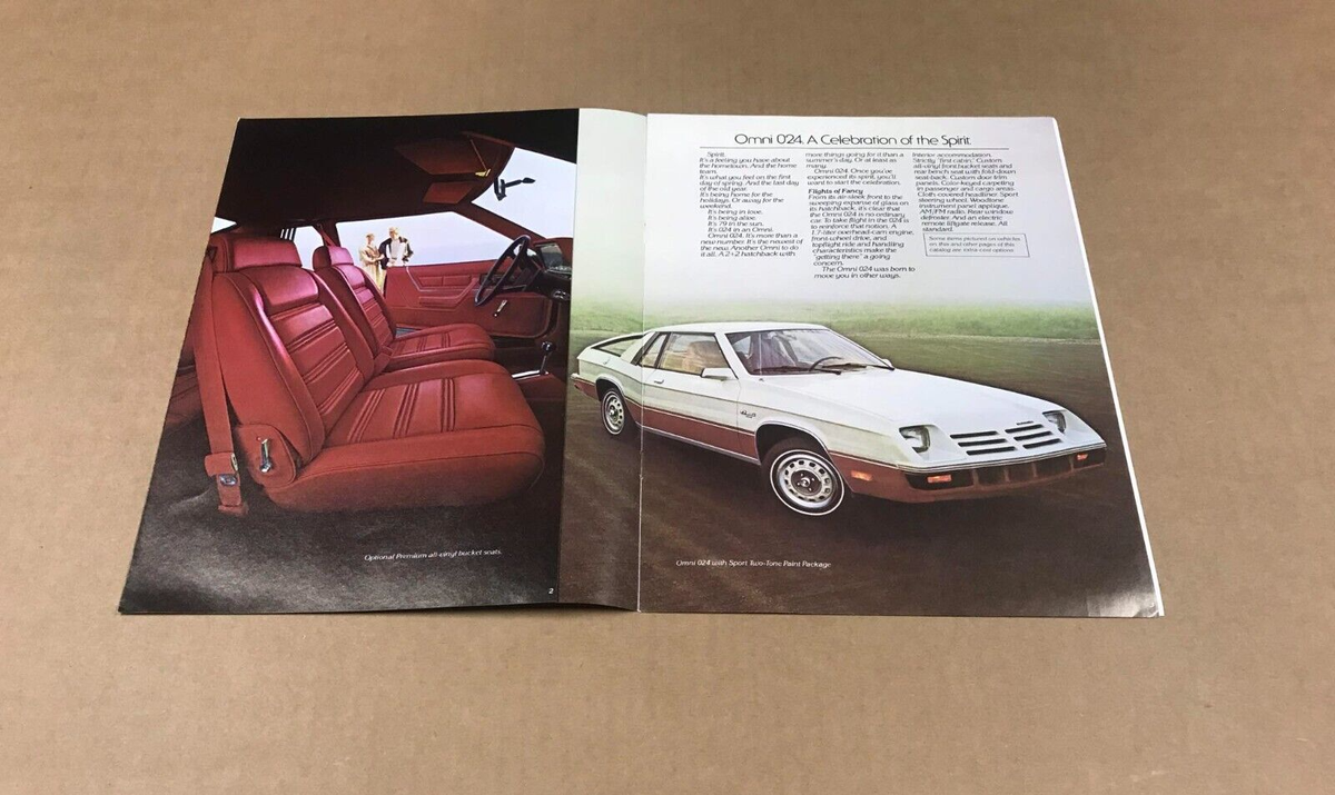 Vintage 1979 Dodge Omni 024 9-Page Fold-Out Dealership Sales