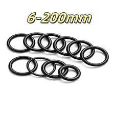 2.4mm Cross Section O Rings NBR Nitrile Rubber OD Oil Resistant Seals 6-200mm