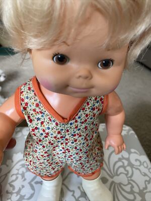 2- Adorable All Vinyl Plastic Baby-dolls for Play Vintage