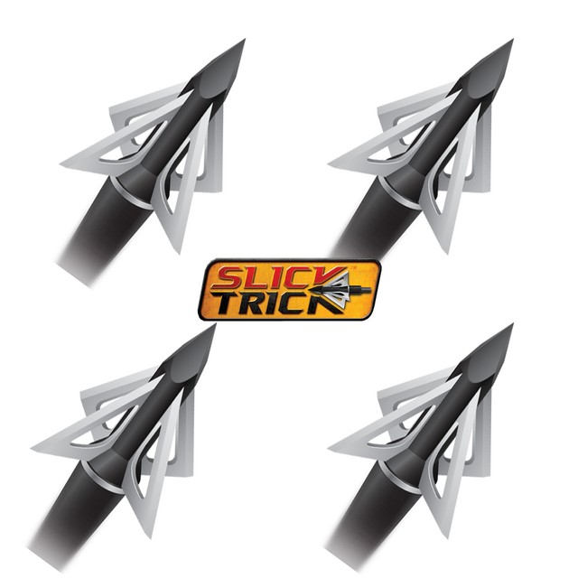 Slick Trick Broadheads Standard 4pk 85 Grain 4 Blade 1" Cut 15st85