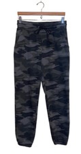 Wild Fable Women Camo Fleece Sweatpants Small Jogger Green Drawstring Lounge GUC