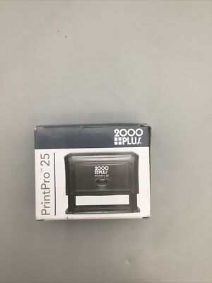 2000 Plus: PrintPro25 Self-Inking Stamp & Impression Size '5/8 x 3'' in Box NEW