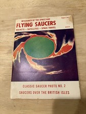 Vintage Flying Saucers Magazine Booklet August 1964 Mysteries Of The Space Age