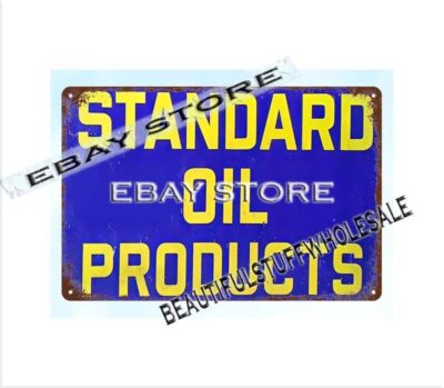 Standard Oil Products metal tin sign advertising wall restaurant wall decor pub