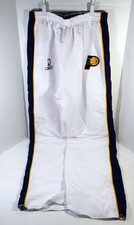 2000s Indiana Pacers Game Issued White Tear Away Training Pants 40 712342S