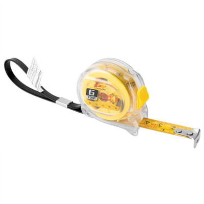 Wilmar 20233 Corp. / Performance Tool 6' Clear Mini Tape Measure