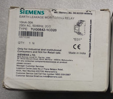 SIEMENS 7UG0842-1CD20 EARTH LEAKAGE RELAY
