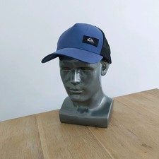 Quiksilver Trucker Baseball Cap Hat Snapback Skateboarding / OSFM / Blue & Black