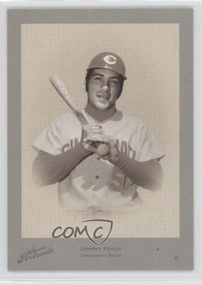 2005 Donruss Studio Portraits Zenith White Black & 5/35 Johnny Bench HOF 1e2v