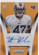 2014 Marcus Roberson Prizm Orange  Auto  RC 71/75    #AR-MR (A5861)