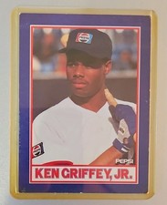 Pepsi Ken Griffey Jr. #4-8 Career Highlights Seattle Mariners MLB Baseball Card