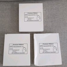 Lot of 3 New Type Writer Black Ribbons Compatible Apple Imagewriter 1  2 8510