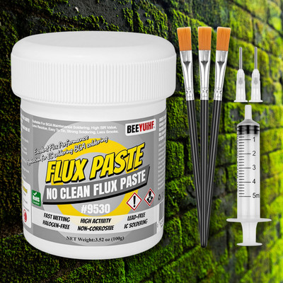 No-Clean Soldering Flux Paste for Electronics PCB/BGA/SMD (3.52oz/100g)