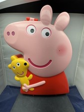 2003 Original Peppa Pig Travel Case W/ Carrying Handle No Figures