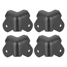 4 Pcs 1.46"x1.46" Speaker Corner Protectors, Iron Box Corner Edge Guard, Black