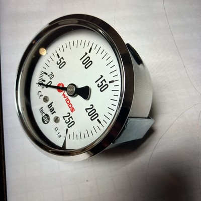 Tecsis NG/DIA Manometer 0-250 Bar Gas PG21 HD.080 250bar G1/4B rüber