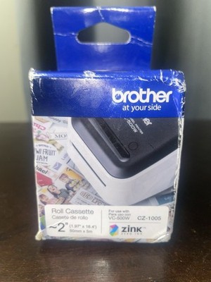 Brother Genuine CZ-1005 2'' ZINK Zero Ink Label Roll for VC-500W Printer - NEW
