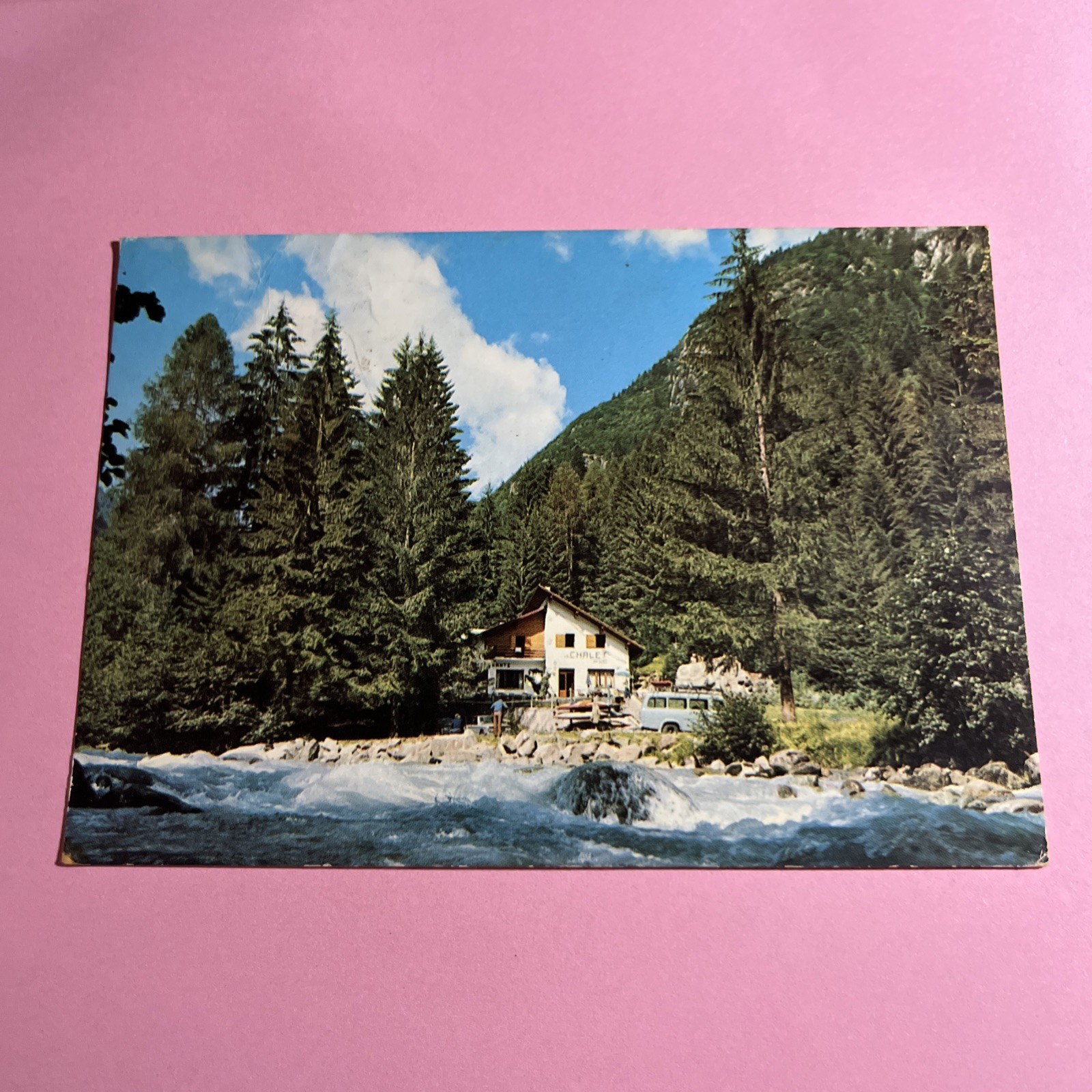 CARTOLINA  A COLORI COLLEZIONE - CHALET DAGINO PENSIONE RISTORANTE VAL GENOVA