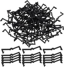 100PCS Pegboard Clips Hook Locks Black Plastic Peg Board