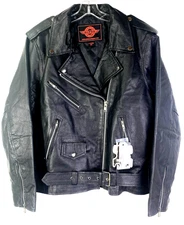 Alpha Cycle Gear Women's 100% Leather Motorcycle Jacket Lined Size 3XL Black NWT