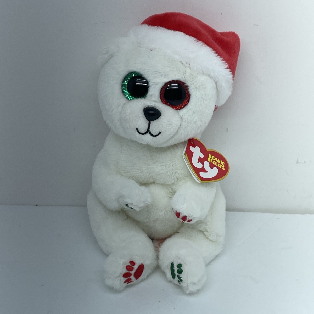 TY Beanie Baby (Beanie Bellies) EMERY the Polar Bear (6 inch) MWMTs