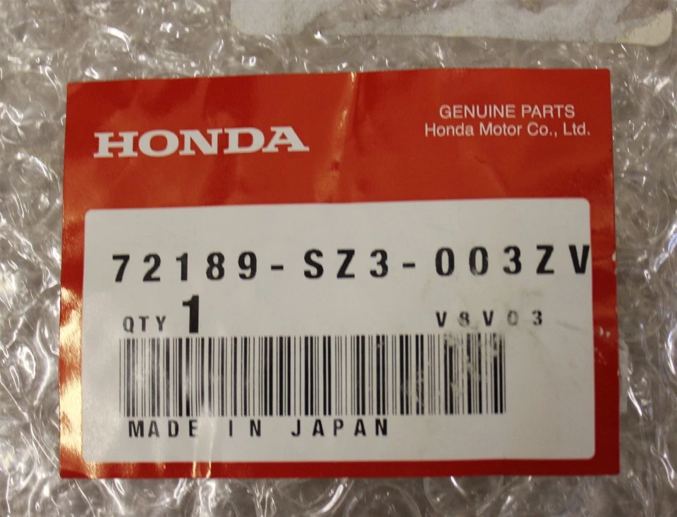 Cubierta de orificio de llave para manija de puerta de conductor delantero 98-00 Acura RL 72189SZ3003ZV NOS OEM Foto 3 de 4