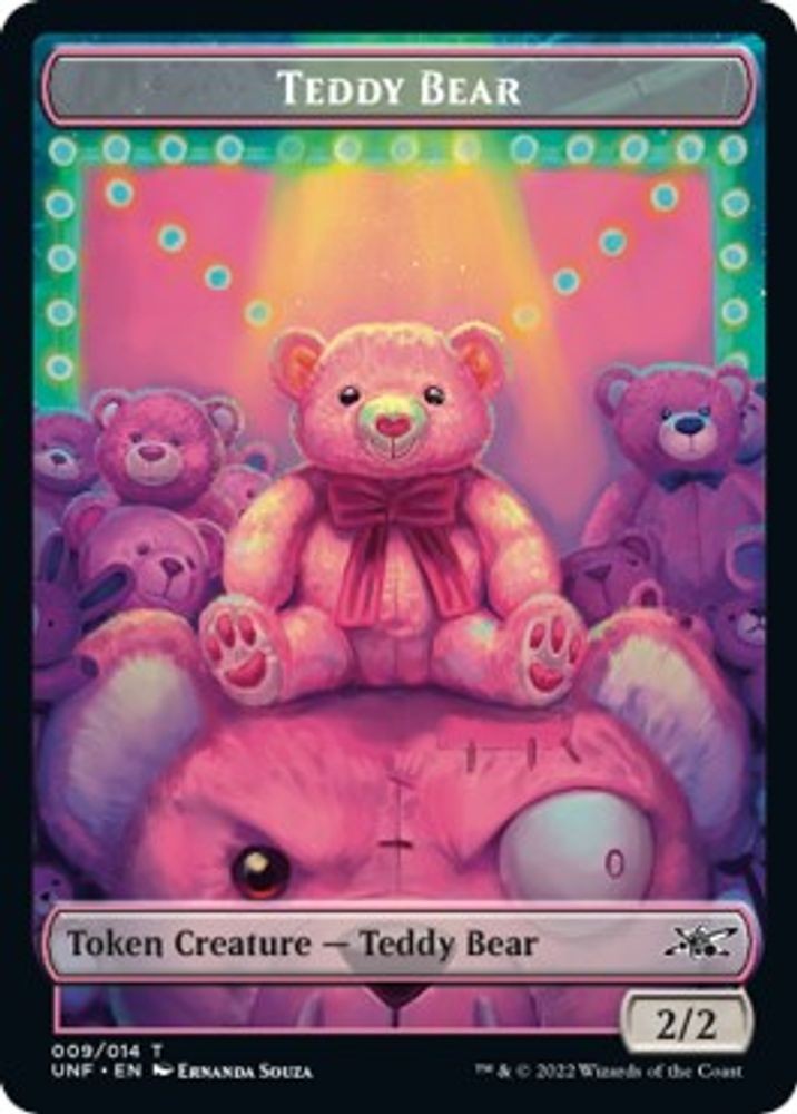 2022 Magic: The Gathering: Unfinity - Teddy Bear Token (#9, T, Near Mint) NM