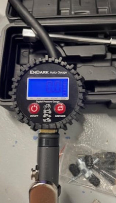 Digital Tire Pressure Gauge with Inflator: ENDARK 250 PSI Air Compressor Attachm