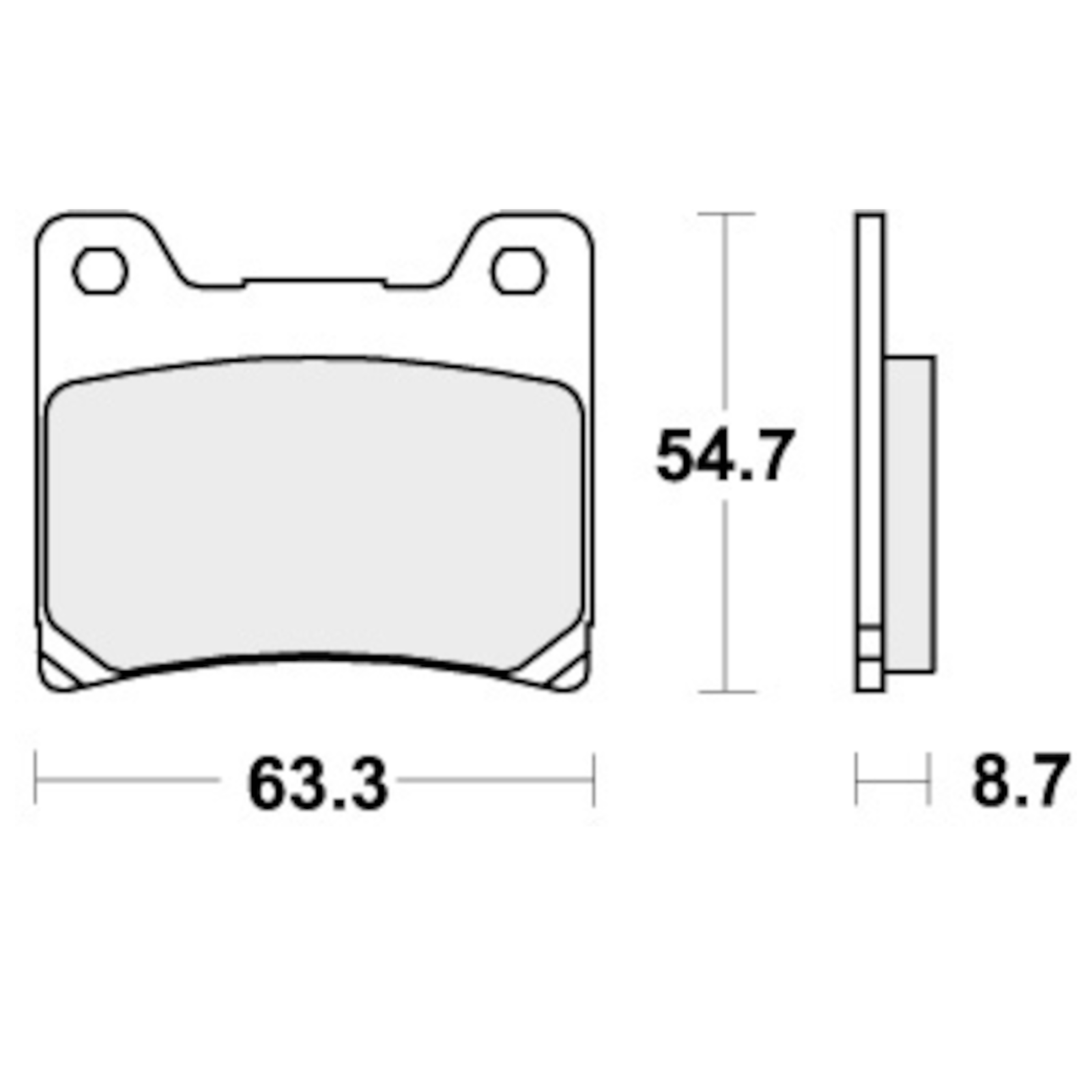 Brake Pads for YAMAHA XJ 600 1984-1986 Rear Racing Carbon Tech SBS