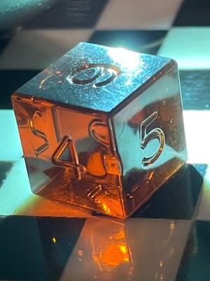 WOW CONDITION! Vintage Armory d6 rootbeer rpg ad&d dice 022426bC@